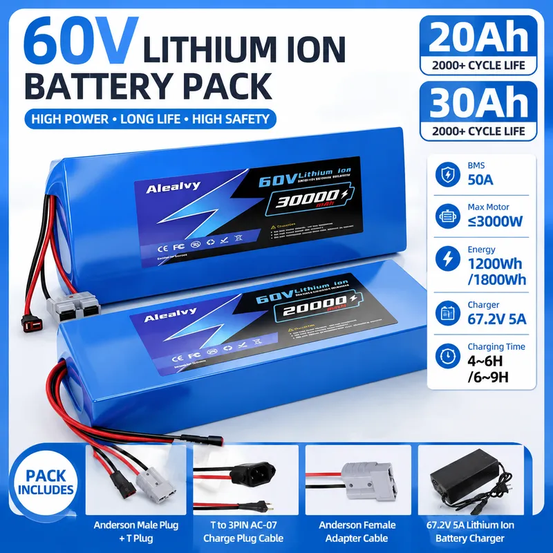 60V 30Ah 21700 Battery Pack - Akumulator litowy 60V 20AH 30AH 21700