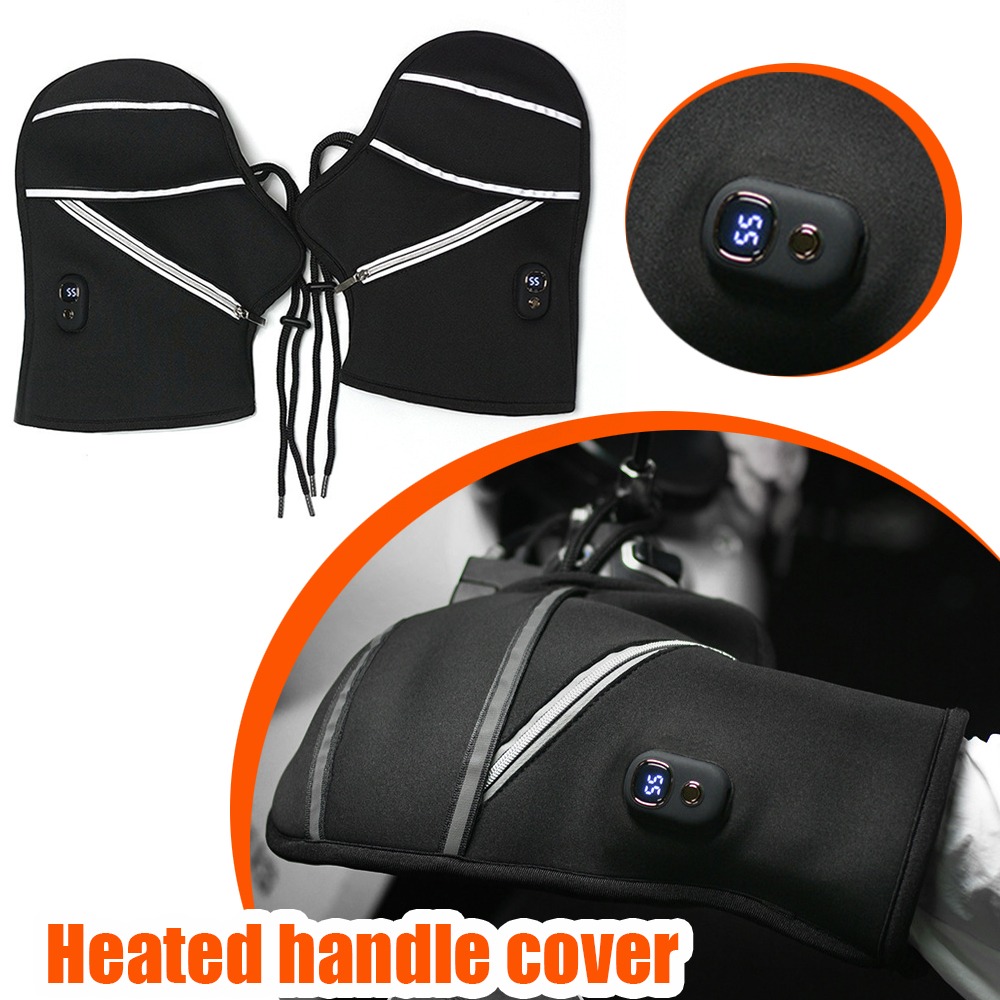 Electric Scooter Rain Cover - Ochraniacze na kierownicę motocykla, zimowe, podgrzewane,
