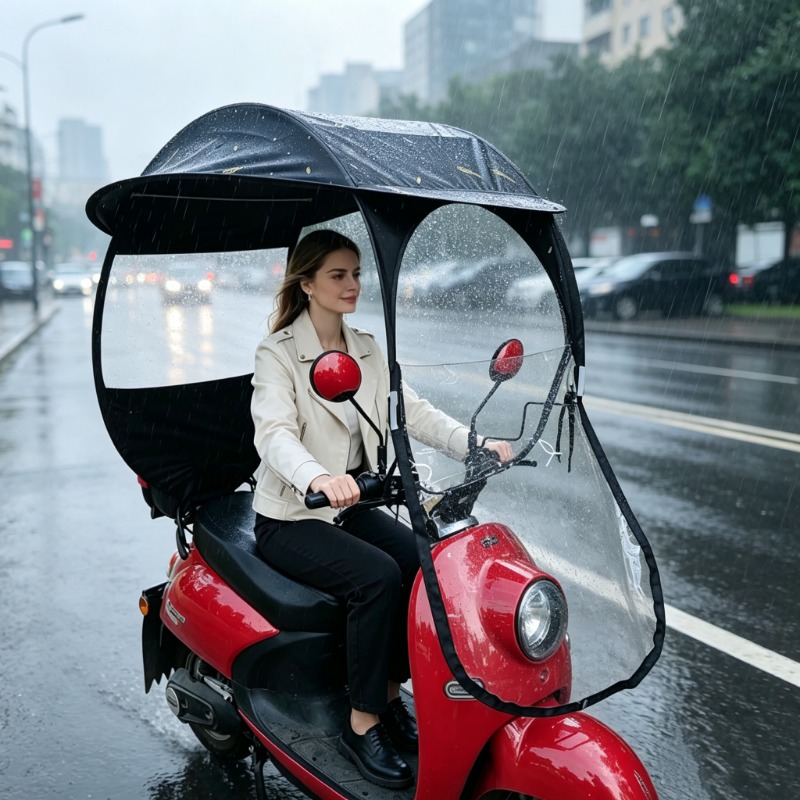 Wiatro- i wodoodporny, elektry – Electric Scooter Rain Cover recenzja i cena