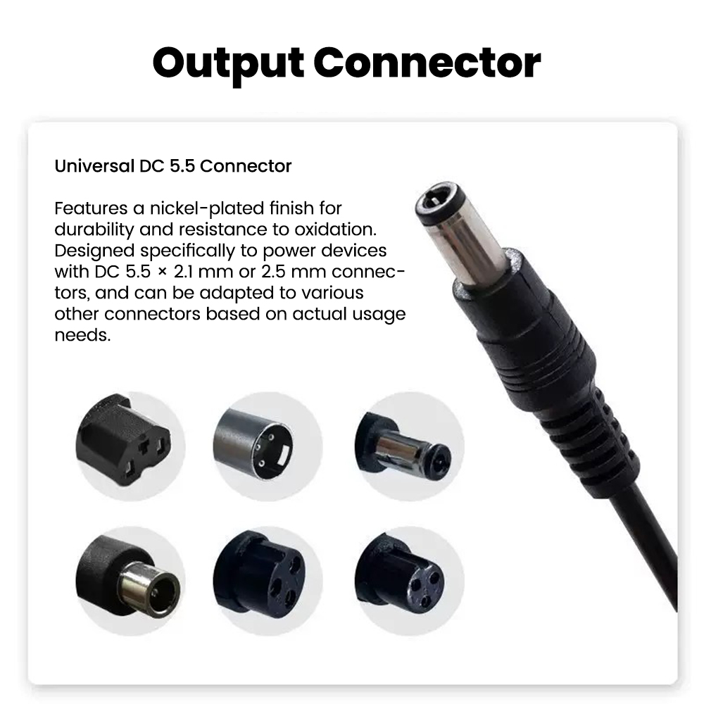 Adapter kabla z wtyczką DC5.5M – Electric Scooter Charger recenzja i cena