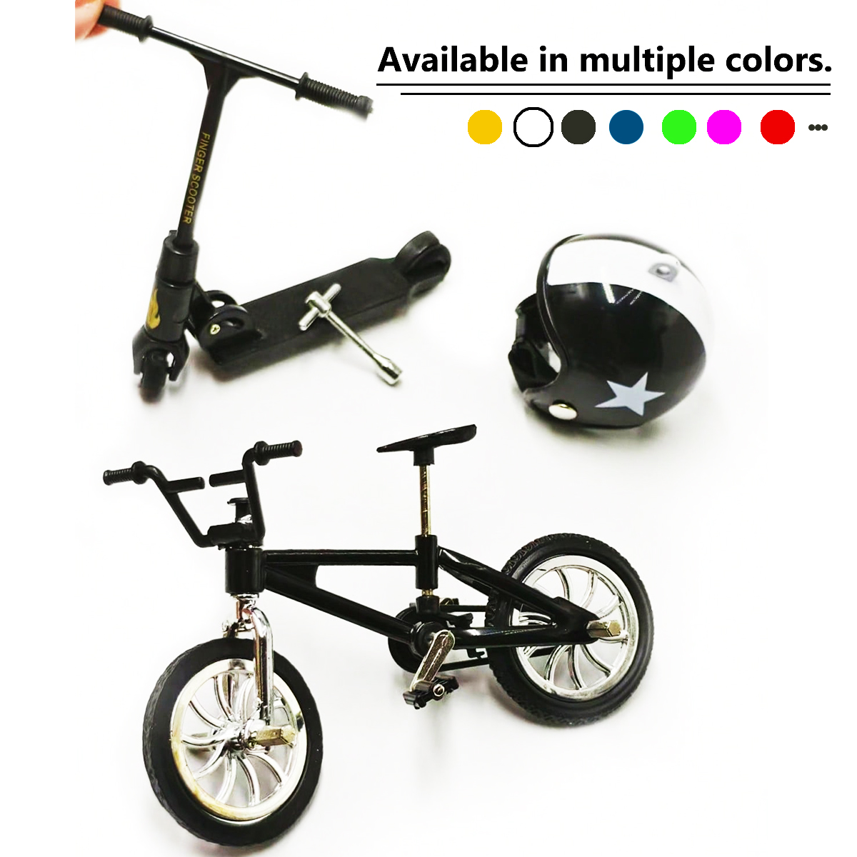 Zestaw miniaturowych rowerek i – Scooter Helmet Set recenzja i cena